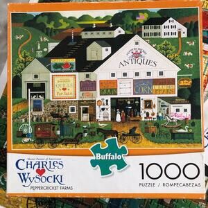 Charles Wysocki “pepper cricket farms” 1000 piece puzzle complete with poster